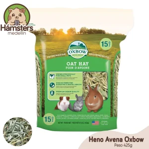 Oxbow Animal Health Heno de avena – Heno natural para conejos, cobayas, chinchillas, Hámsters y jerbos