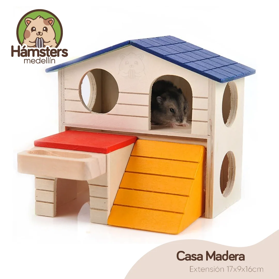 Casa Hámster-Roedores Madera