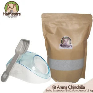 Combo Baño Seco Arena Chinchilla + Baño