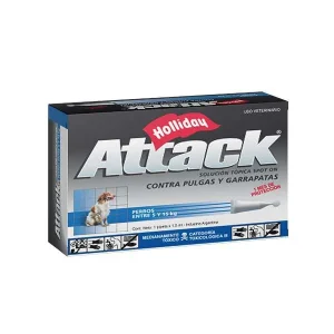 Antipulgas ATTACK PERRO 5 A 15KG 1,5ML