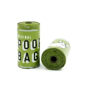 <strong>Poopa Bag</strong> Rollo de Bolsas Compostables Biodegradables para Perros, 1 Rollo de 15 Bolsas
