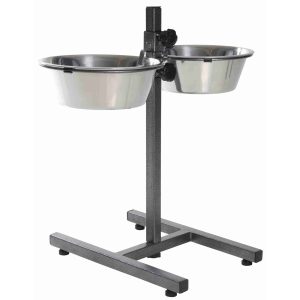 Comedero en altura con soporte ( 2 bowls 0.75l)
