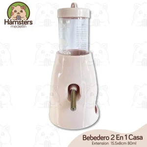Bebedero 80ML con soporte y Casa