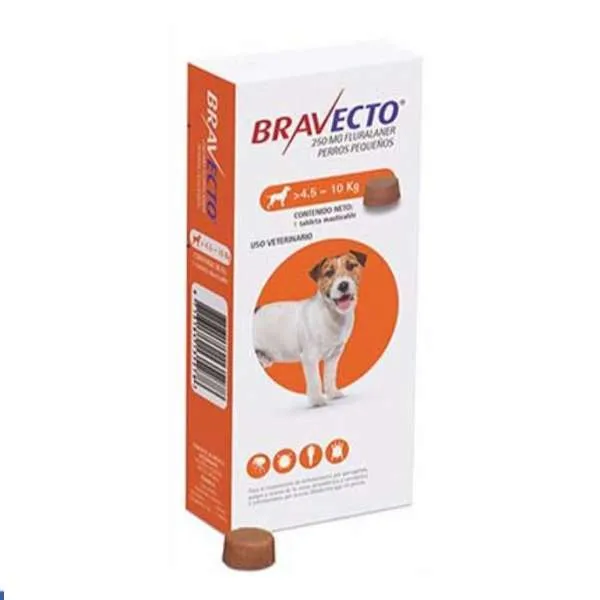 Bravecto 4.5 a 10kg Naranja 3 Meses