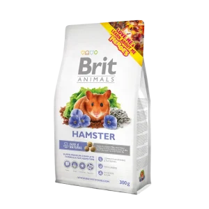 <strong>Brit Animals</strong> Hamster, Alimento Super Premium para Hámsters, Mix de Alfalfa, Granos y Verduras, bolsa de 300 gr