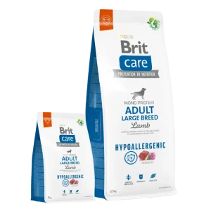 <strong>Brit Care</strong> Alimento Seco para Perros Hipoalergénico, Adulto, Raza Grande, Cordero, bolsa de 3-12 kg