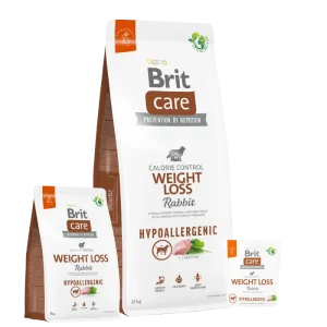 <strong>Brit Care</strong> Weight Loss Alimento Seco para Perros Hipoalergénico, Pérdida de Peso, Conejo, bolsa de 1-3-12 kg
