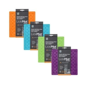 <strong>LickiMat</strong> Buddy, Alimentador Lento Antiestrés de Silicona para Perros y Gatos, Alimentos Sólidos o Triturados, Tamaño: 20 x 20 cm