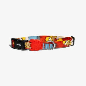 <strong>Zee.Dog</strong> Homero Simpson, Collar Ajustable de Polyester para Perros, Tallas: XS, S, M, L