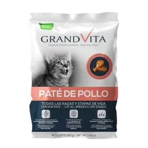 GRAND VITA PATE POLLO GATO 100 GRS