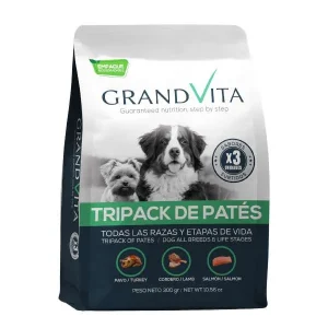 GRAND VITA TRIPACK SURTIDO DE PATES PARA PERRO 300 GRS