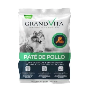 GRAND VITA PATE DE POLLO PERRO 100 GRS