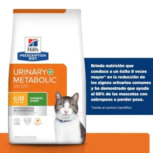 Comida especial para gatos Hills C/D Metabolic + Urinary Reducción de Peso y Cuidado Urinario