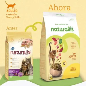 Comida para Gato NATURALIS GATO ADULTO CASTRADO FRANGO Y PERU