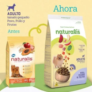 Comida para Perro NATURALIS ADULTO Raza Pequeña Pollo, Pavo y Frutas