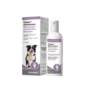 VETPRO DERMACARE MICONAZOLE+CLORHEXIDINE SHAMPOO 200ML