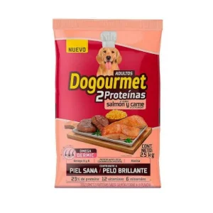 Comida para perros DOGOURMET salmon y carne x 25 kg