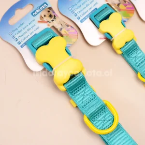 Collar para perros hebilla huesito