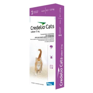 <strong>Credelio Cats</strong> Antiparasitario Externo para Gatos, 0.5 – 2 kg, 1 comprimido masticable (dosis mensual)