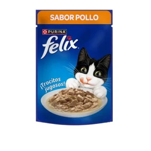 <strong>Purina</strong> Felix Alimento Humedo Gato Adulto con Pollo, pouch 85 gr