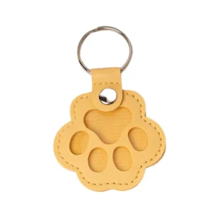 <strong>Guau!</strong> Llavero Guardapelos en Forma de Patita, Color Amarillo