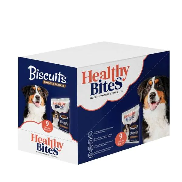 HEALTHY BITES BISCUITS PERRO Caja por 9 unidades