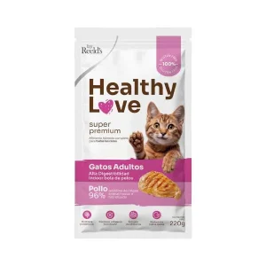 Comida Húmeda para gatos Healthy Love Pollo Gatos Adultos x 6 sobres de 100gr c/u