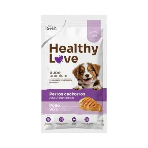 Comida para perros Healthy Love Perros cachorros caja por 12 sobres de 275gr c/u