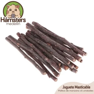 Palitos Manzano Para Hámster Roedores, Conejos y Cobayas