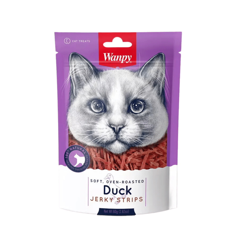 Wanpy Duck Jerky Strips Gato 80 g