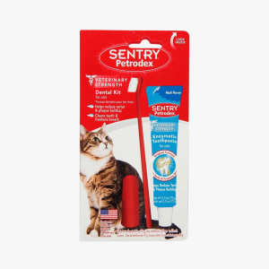 Petrodex Kit Pasta y Cepillo Dental de Malta Gatos