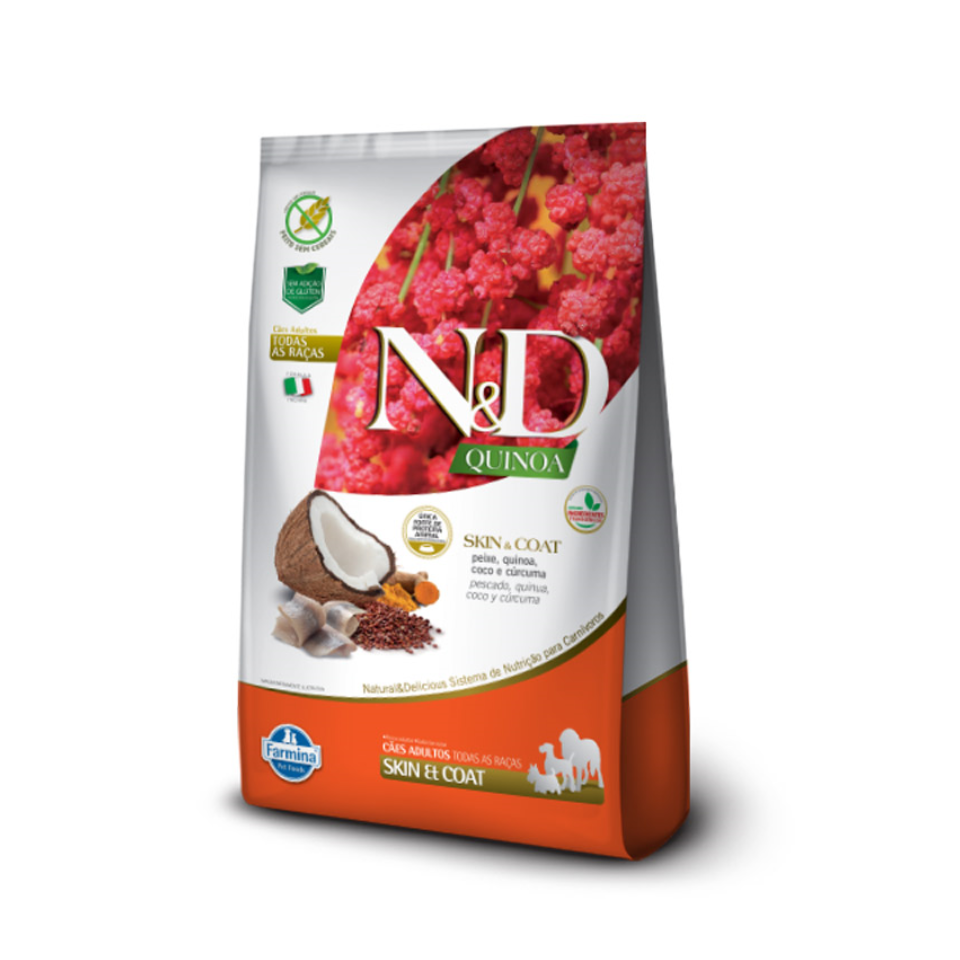 N&D Skin y Coat Pescado, Quinua, Coco y Curcuma 2.5kg