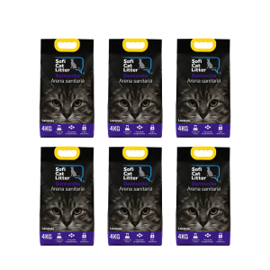 Arena Sanitaria Sofi Cat Litter 24 Kg – Lavanda ENVÍO GRATIS