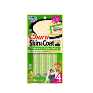 Inaba Churu Skin & Coat Chicken With Scallop 56 G