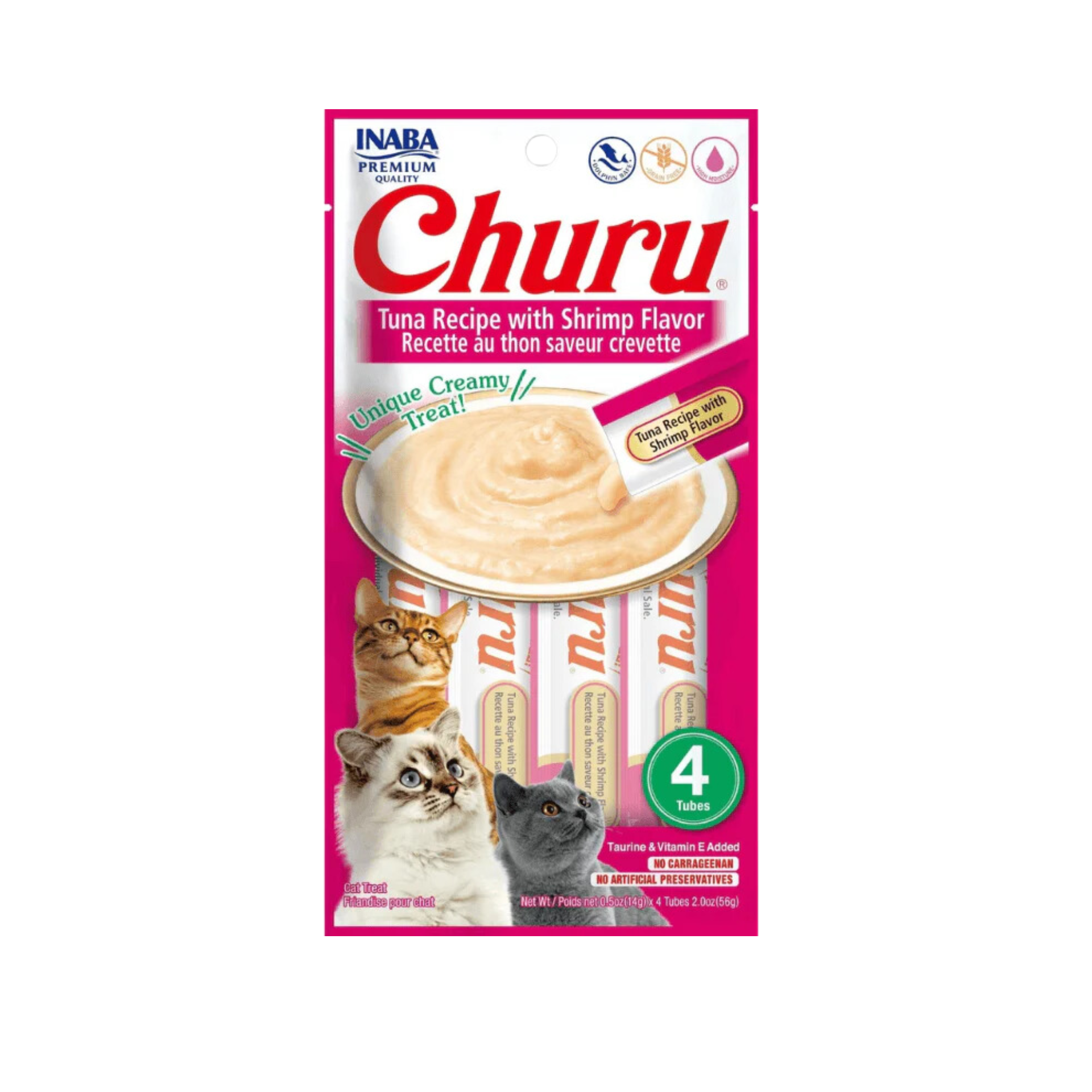 Churu Tuna Recipe with Shrimp Flavor 4 X 56 G