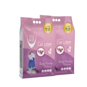 Arena Sanitaria VanCat Aroma Talco Bebé 20 Kg (ENVÍO GRATIS)