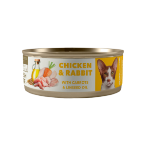 Amity Lata Pollo y Conejo Gato Esterilizado 80 G