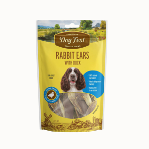Dog Fest Orejas de Conejo con Pato 90 G