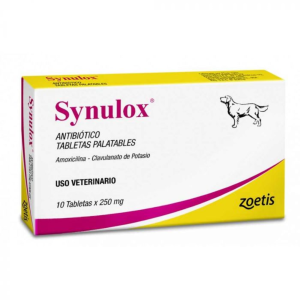Synulox 10 comp (Amoxixilina 200 mg – Ácido Clavulánico 50 mg)