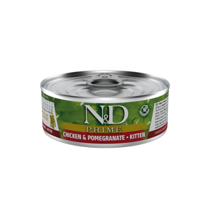N&D Prime Lata Kitten Pollo & granada 80 Gr