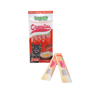 Topk9 Cremitos Salmón Snack Para Gatos 4 x 15 G
