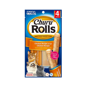 Churu Rolls Chicken Wraps para Gatos (4 Sticks)
