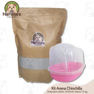 Combo Baño Seco Arena Chinchilla + Baño