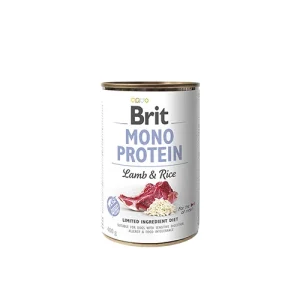 <strong>Brit</strong> Mono Protein Alimento Húmedo para Perros Paté Mono Proteico, Cordero y Arroz, lata de 400 gr