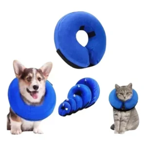 <strong>Marben Pets</strong> Collar Inflable de Recuperación para Perros y Gatos, Azul, Tallas XS-XXL