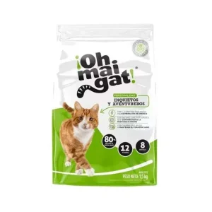 Comida para gatos OHMAIGAT inquietos x 8 kg