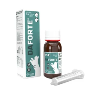 <strong>Daforte</strong> Suspensión Oral, Suplemento Alimenticio Salud Intestinal y Control Diarrea para Perros y Gatos, frasco de 20 ml