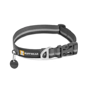 <strong>Ruffwear</strong> Crag Granite Gray, Collar Reflectante para Perros, Gris, Talla S