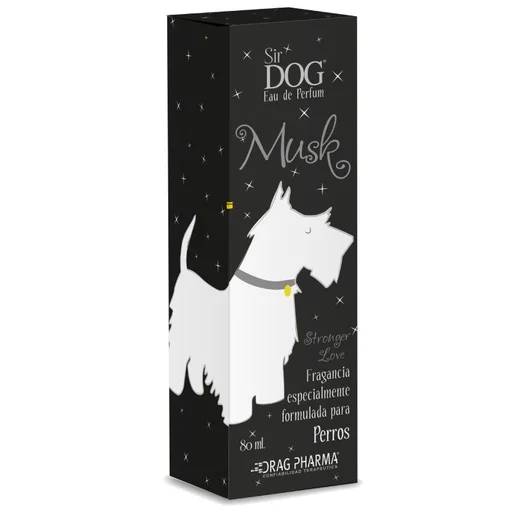 <strong>Sir Dog</strong> Musk Stronger Lover, Perfume para Perros, Amaderado Aromático con Sándalo, Cuero, Mandarina y Fondo de Ámbar y Almizcle,80 ml