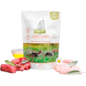 Isegrim Sobre Junior Pavo con Ternera 410 g.